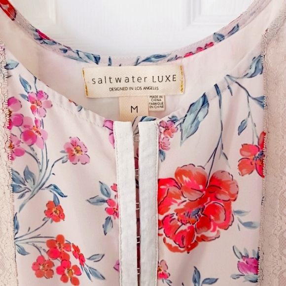 Saltwater Luxe mini dress, fully lined. EUC. Size M - Picture 2 of 5